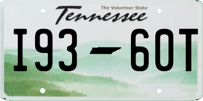 TN license plate I9360T