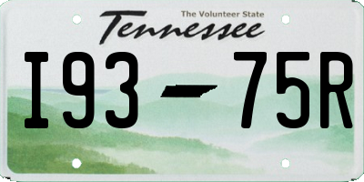TN license plate I9375R