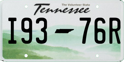 TN license plate I9376R