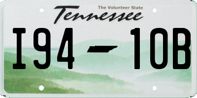 TN license plate I9410B