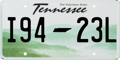 TN license plate I9423L