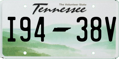 TN license plate I9438V