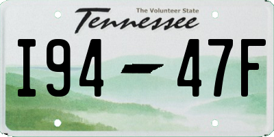TN license plate I9447F