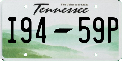 TN license plate I9459P