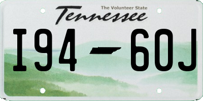 TN license plate I9460J