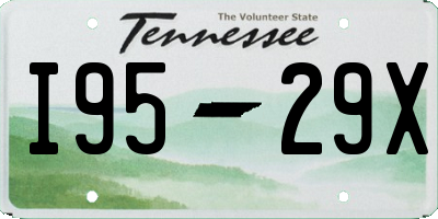 TN license plate I9529X