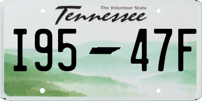TN license plate I9547F
