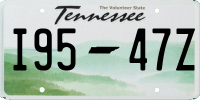 TN license plate I9547Z