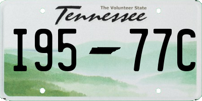 TN license plate I9577C