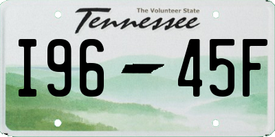 TN license plate I9645F