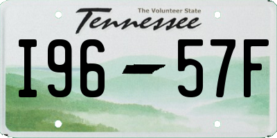 TN license plate I9657F