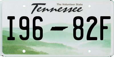 TN license plate I9682F