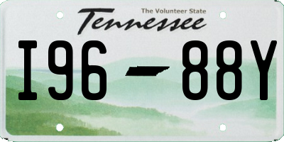 TN license plate I9688Y