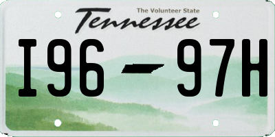 TN license plate I9697H