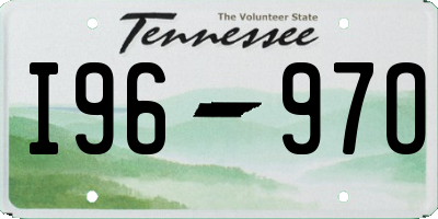 TN license plate I9697O