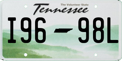TN license plate I9698L