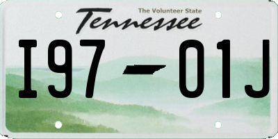 TN license plate I9701J