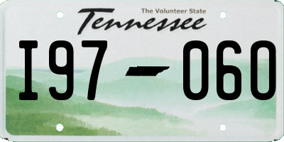 TN license plate I9706O