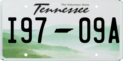 TN license plate I9709A