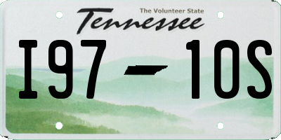 TN license plate I9710S