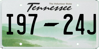 TN license plate I9724J