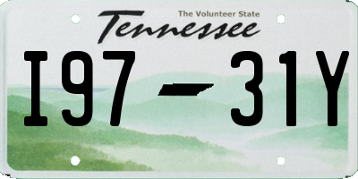 TN license plate I9731Y