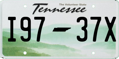 TN license plate I9737X