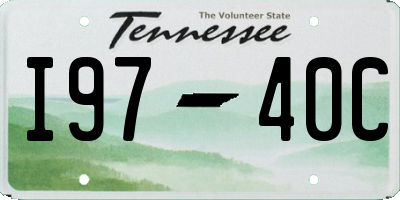 TN license plate I9740C