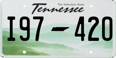 TN license plate I9742O