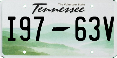 TN license plate I9763V