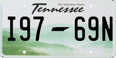 TN license plate I9769N