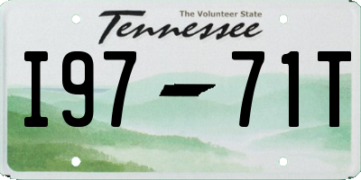 TN license plate I9771T