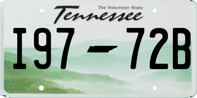 TN license plate I9772B