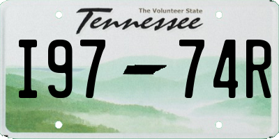 TN license plate I9774R