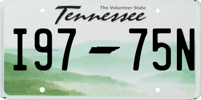 TN license plate I9775N