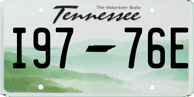 TN license plate I9776E