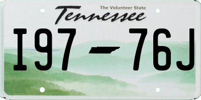 TN license plate I9776J