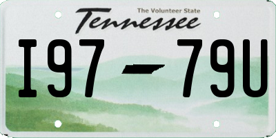TN license plate I9779U