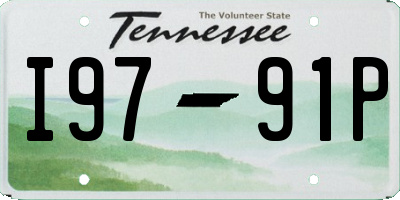 TN license plate I9791P