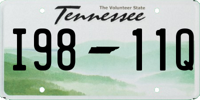 TN license plate I9811Q