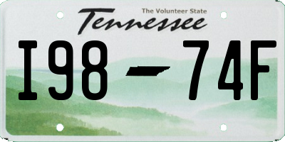 TN license plate I9874F