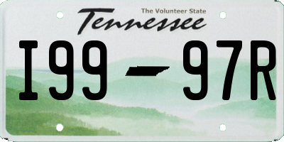 TN license plate I9997R