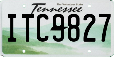 TN license plate ITC9827