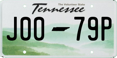TN license plate J0079P