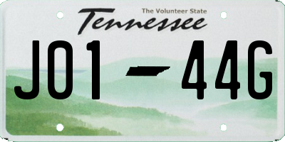 TN license plate J0144G