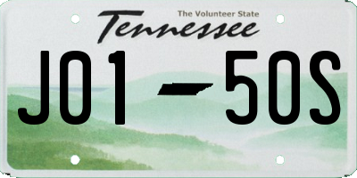 TN license plate J0150S