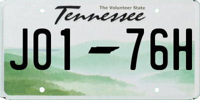 TN license plate J0176H