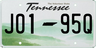 TN license plate J0195Q