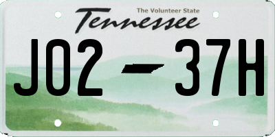 TN license plate J0237H
