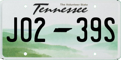 TN license plate J0239S